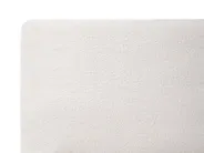 Bett mit Lattenrost Bouclé MELLE 160 x 200 cm Cremeweiß_965656