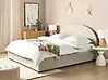 Bett mit Stauraum VAUCLUSE Stoff Beige 180 x 200 cm