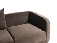 Sofa 2-Sitzer GIMO Chenillegewebe Dunkelbraun_1036265