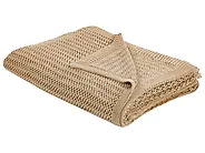 Sprei ILEN Katoen 150 x 200 cm Lichtbruin_917800
