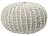 Pouf CONRAD Baumwolle Beige