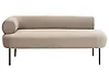 Linksseitige Chaiselongue MIRMANDE Stoff Taupe