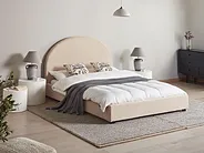 Wasserbett Bouclé VAUCLUSE 140 x 200 cm Beige_976116