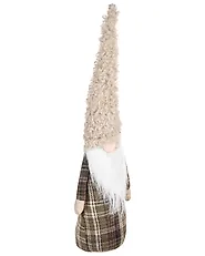 Weihnachtsdekoration 3er Set NAKKILA 51/55/66 cm Zwerg Braun_1174246