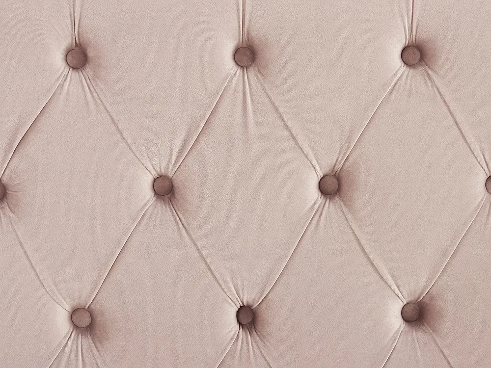 Bett mit Lattenrost Samtstoff LUBBON 160 x 200 cm Pastellrosa_832462