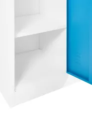 Double Door Storage Locker ATHLETE Metal White/ Blue_1011682