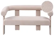 Sofa 2-Sitzer ILBRO Bouclé Hellbeige_1059042