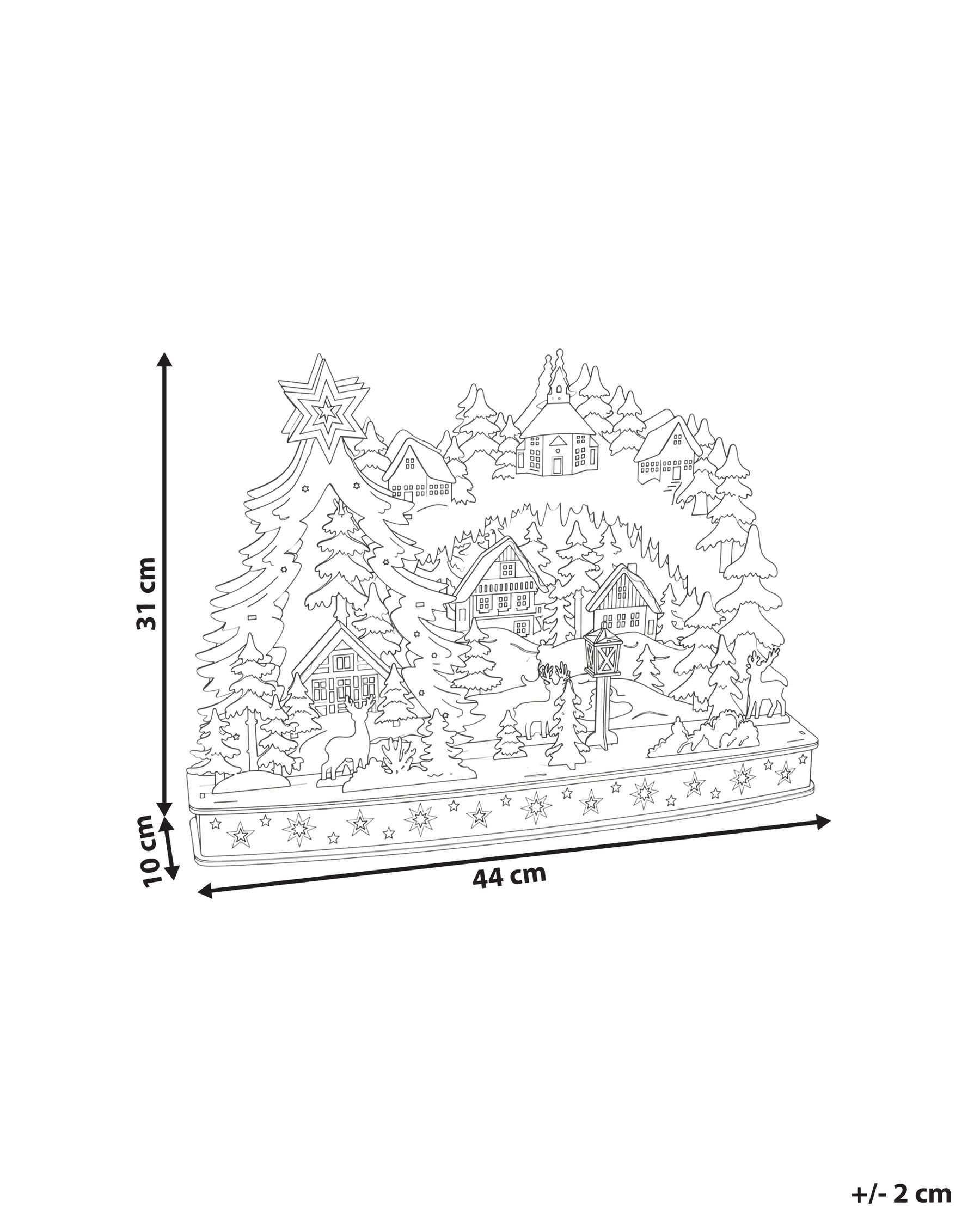 Weihnachtsdekoration LED KORIA 31 cm Hellbraun_1175964