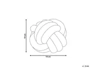 Throw Cushion MALNI 19 x 19 cm Boucle Off-White Solid_854879