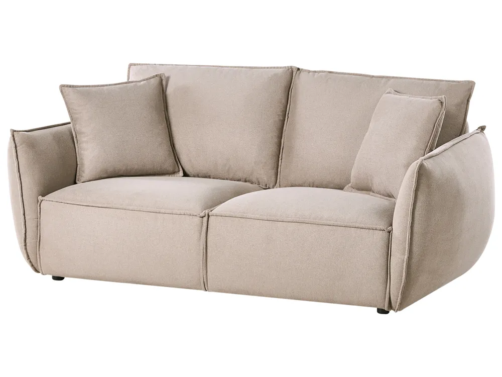 Sofa 3 Seater KUNES Fabric Taupe_1013113