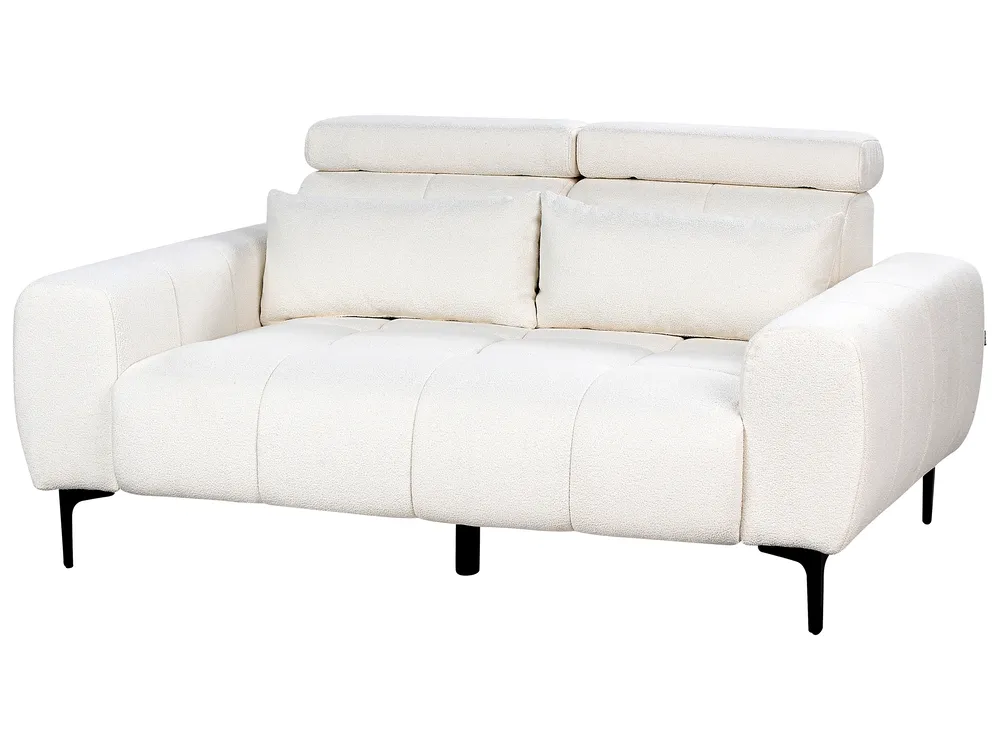 Sofa 2-Sitzer VEGAMO Bouclé Weiß_924949