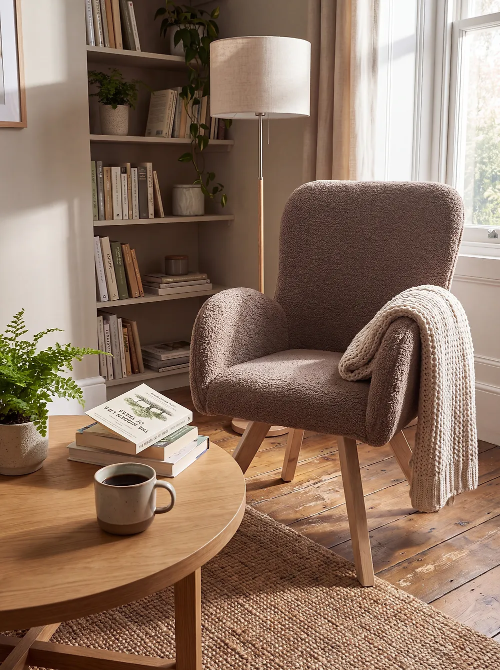 Sessel BJARN Bouclé Braun_1178992