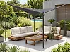 Gazebo AVENTINE 300 cm x 300 cm Metal Dark Grey