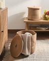 Aufbewahrungskorb 2er Set SILOPI Baumwolle Beige