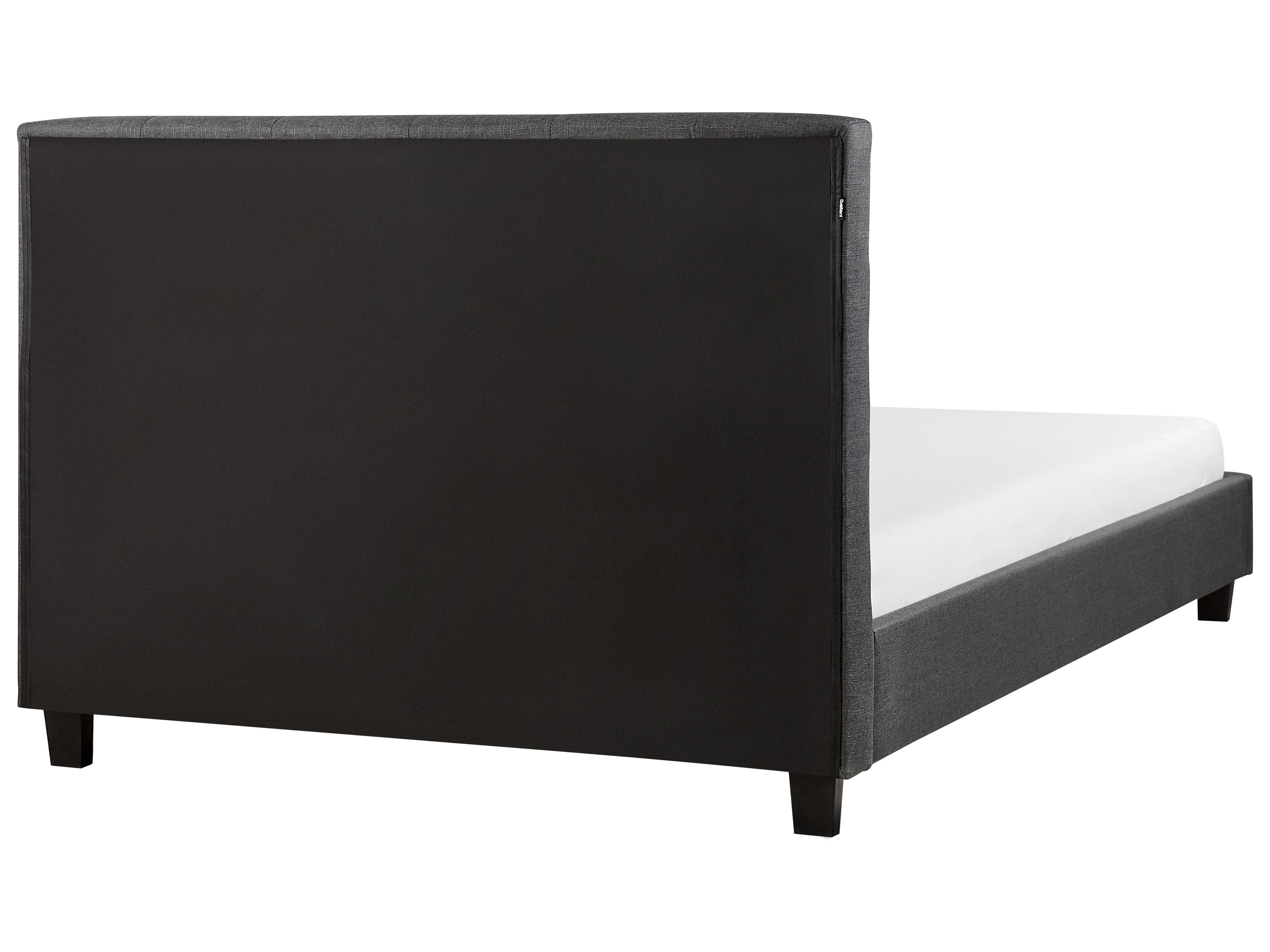 Bed Fabric LA ROCHELLE 140 x 200 cm (EU Double) Dark Grey_744994