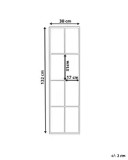 Wandspiegel CAMON 38 cm 132 cm Metall Schwarz_852368