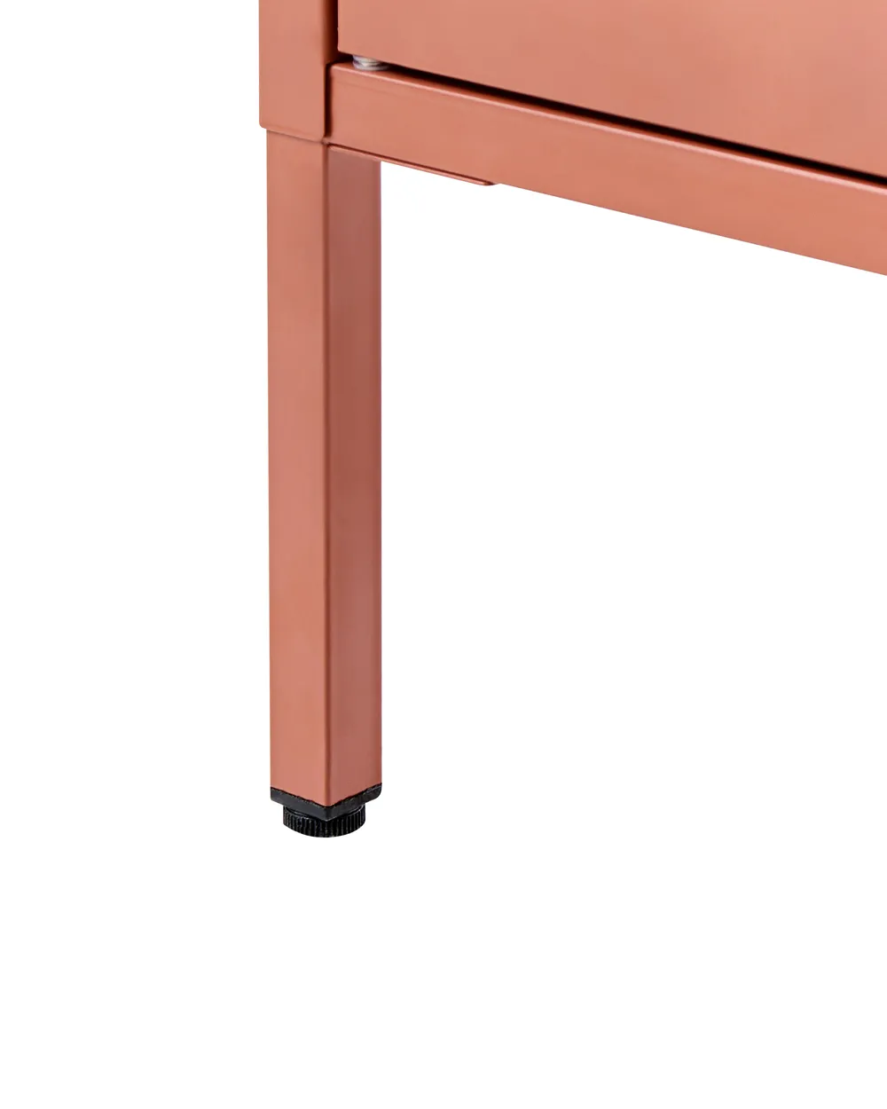 Vitrine mit Glastüren HARTY 80 cm Metall Goldbraun_1067816