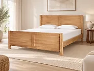 Bett mit Lattenrost Holz CHAMPAGNAT 180 x 200 cm Hellbraun_1176485