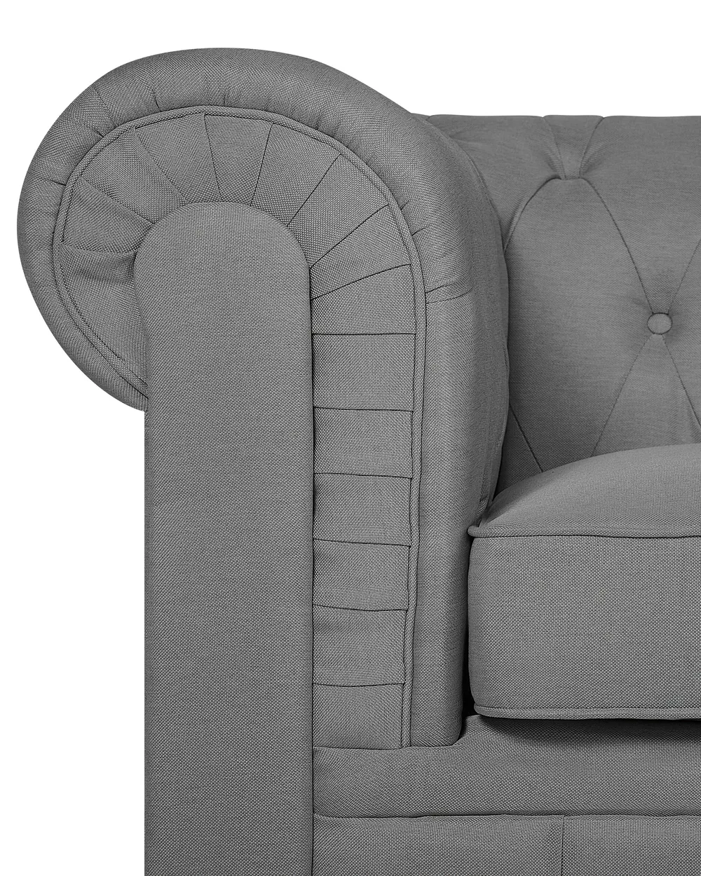 Armchair CHESTERFIELD Fabric Light Grey_709430
