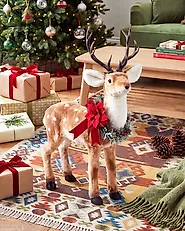 Christmas Decoration KALAJOKI 80 cm Reindeer Brown_1172440