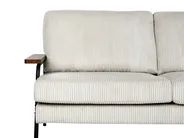Sofa 3-Sitzer AKRANES Cord Hellgrau_917525