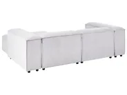 Modul Ecksofa 2-Sitzer ARDAL mit Ottomane Cord Cremeweiß linksseitig_1008058