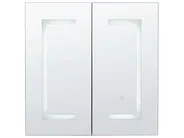 Bathroom Wall Mounted Mirror Cabinet LED MAZARREDO 60 cm 60 cm Black_905807