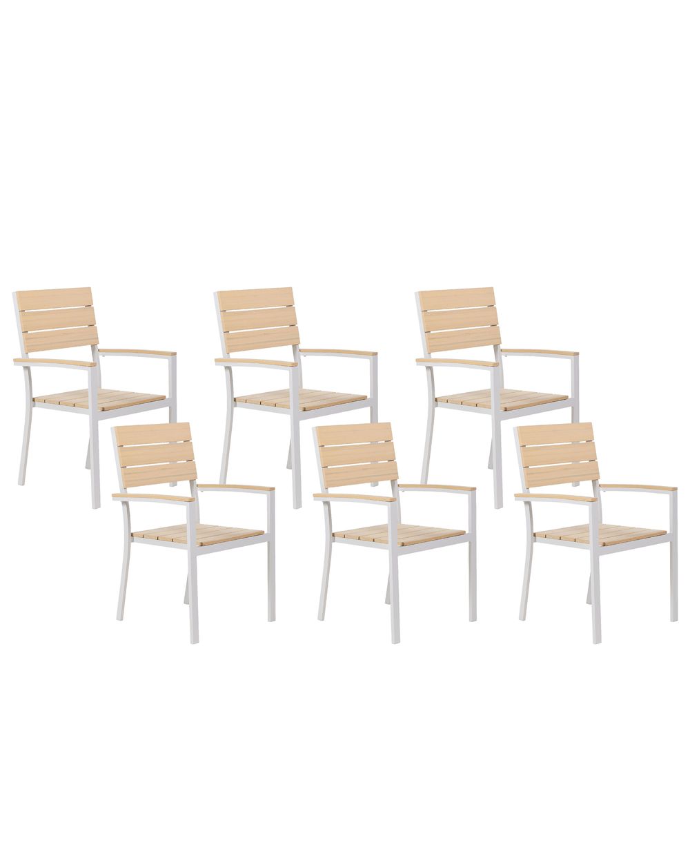 Gartenstuhl 6er Set COMO Beige