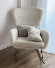 Rocking Chair ANASET Boucle White_884279