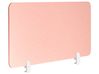 Schreibtischtrennwand SPLIT 120 x 50 cm Pfirsichrosa