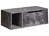 Wandmontierter Waschbeckenunterschrank CASCAVEL 80 cm Schwarzer Marmor