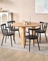 Esszimmerstuhl 4er Set MORILL Schwarz