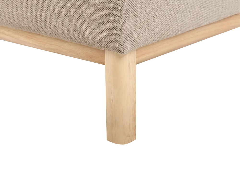 Ecksofa 3-Sitzer SOSJO Stoff Taupe rechtsseitig_941225