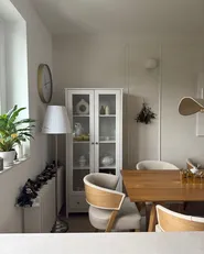 Vitrine mit Glastüren NORNALUP 80 cm Weiß_973354