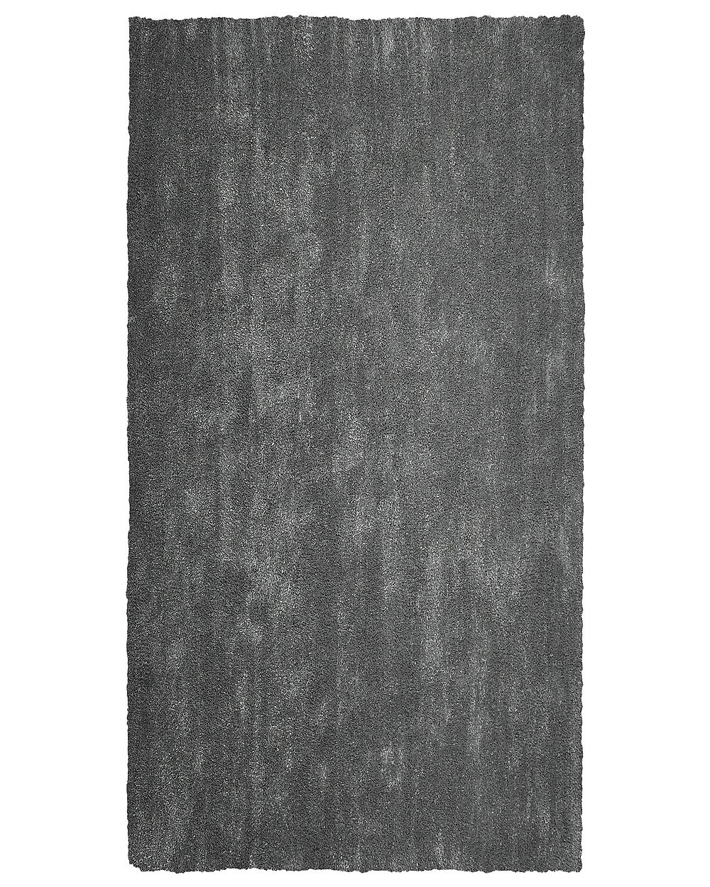 Preproga z visokim kosmatim vzorcem DEMRE Temno siva 80 x 150 cm