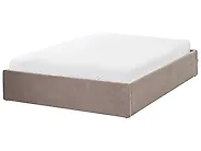 Ottoman Bed without Headboard DINAN Boucle Taupe 120 x 200 cm (EU Small Double)_1188229