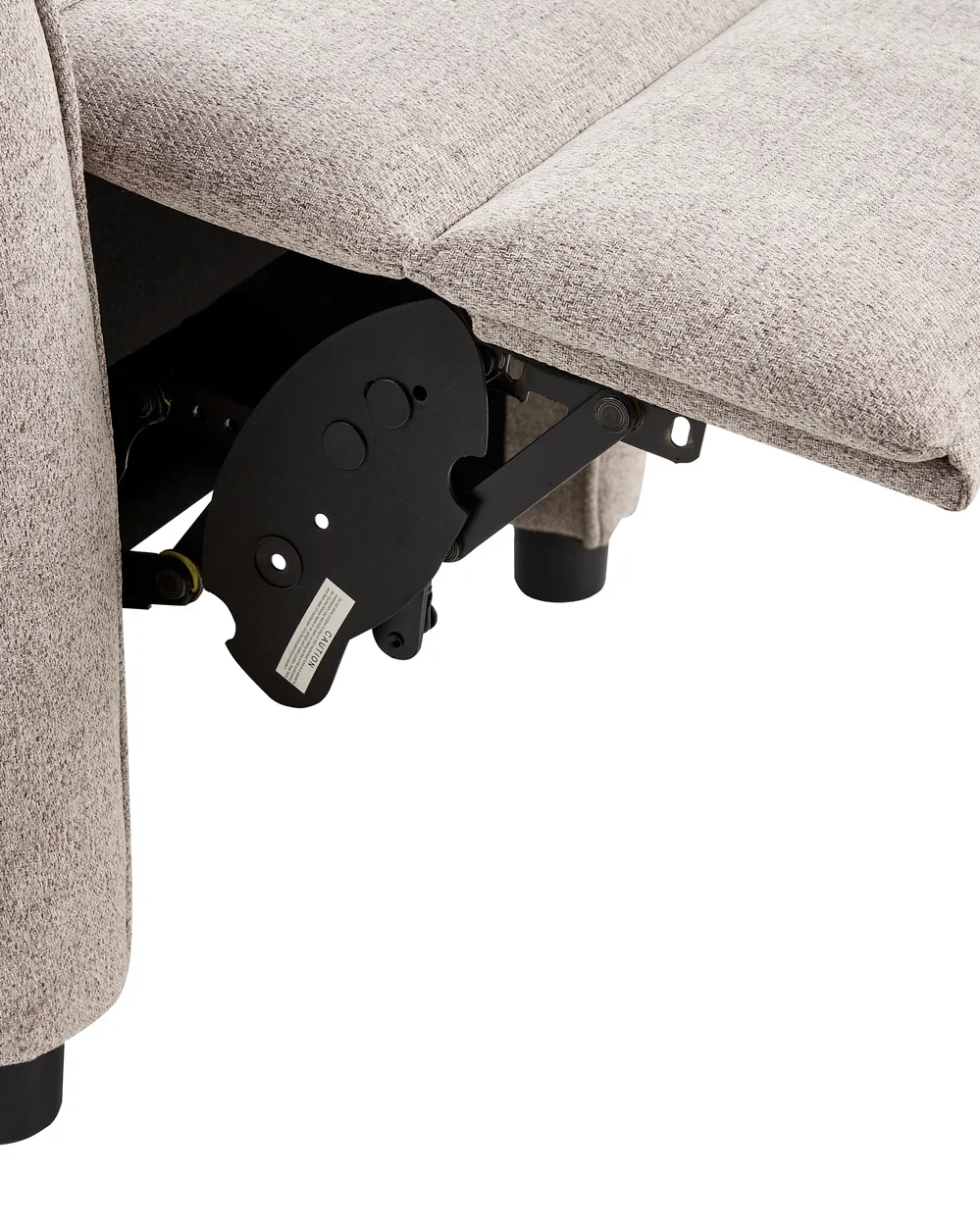 Fernsehsessel SANDE mit Fußstütze Stoff Beige_956195