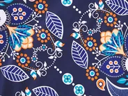 Duvet Cover Set MADRONA 135 x 200 cm Sateen Cotton Dark Blue_803125