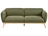 Sofa 3-Sitzer LJUNG Stoff Olivgrün