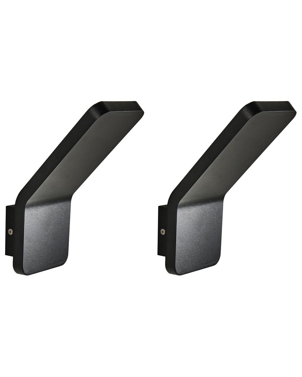 Set of 2 Outdoor LED Wall Lights TYNET Black