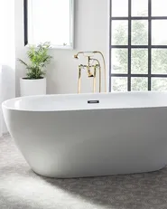 Freistehende Badewannenarmatur HEBBE Gold_735755
