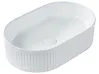Aufsatzwaschbecken GELDO 49 x 31 cm Keramik Weiß