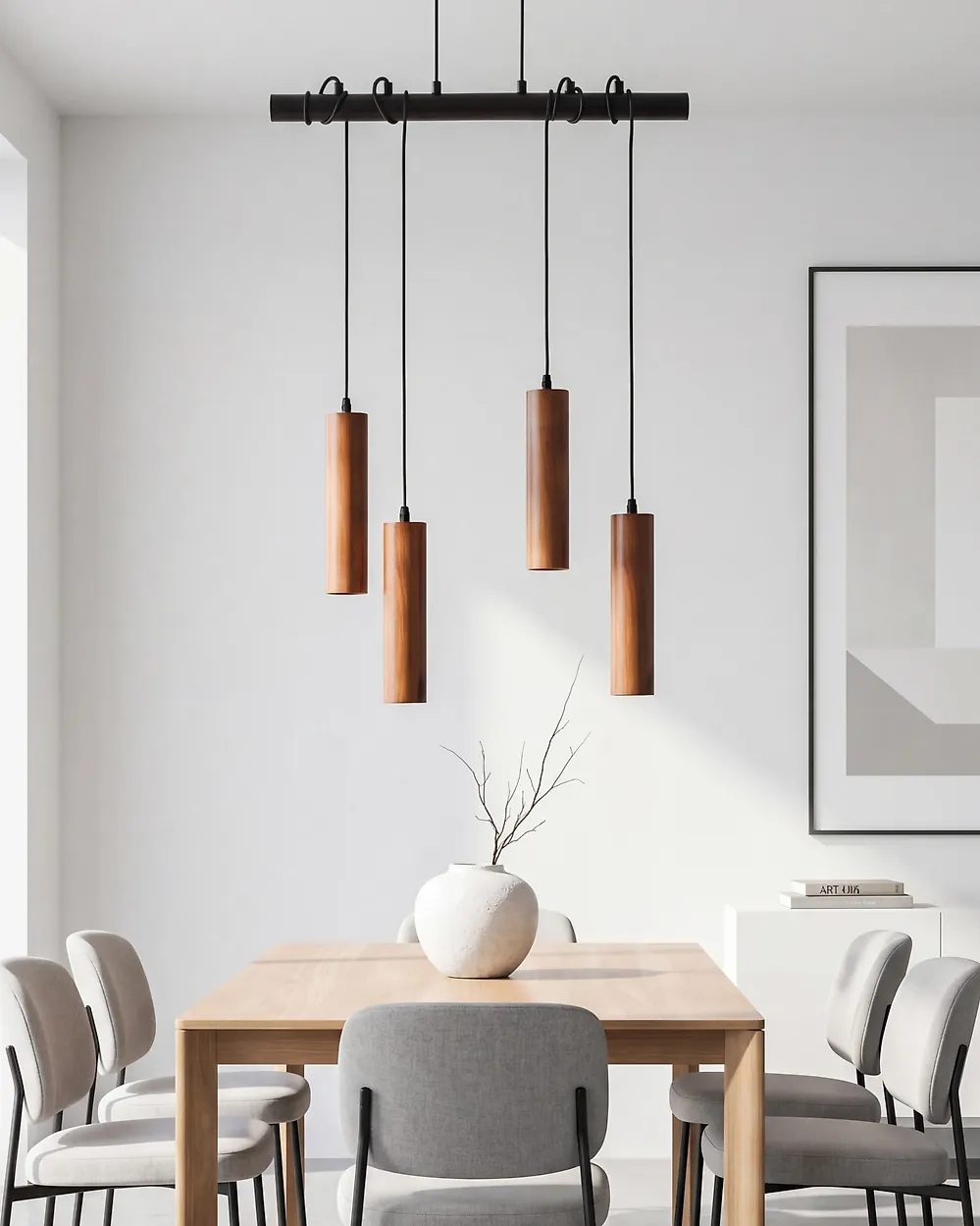 Pendant Lamp TUTAKI Oak Wood Black_1183387