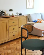 Sideboard mit 2 Türen LANSIN Hellbraun_983697