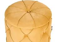 Set of 2 Storage Pouffes PUEBLO Velvet Mustard_1185953