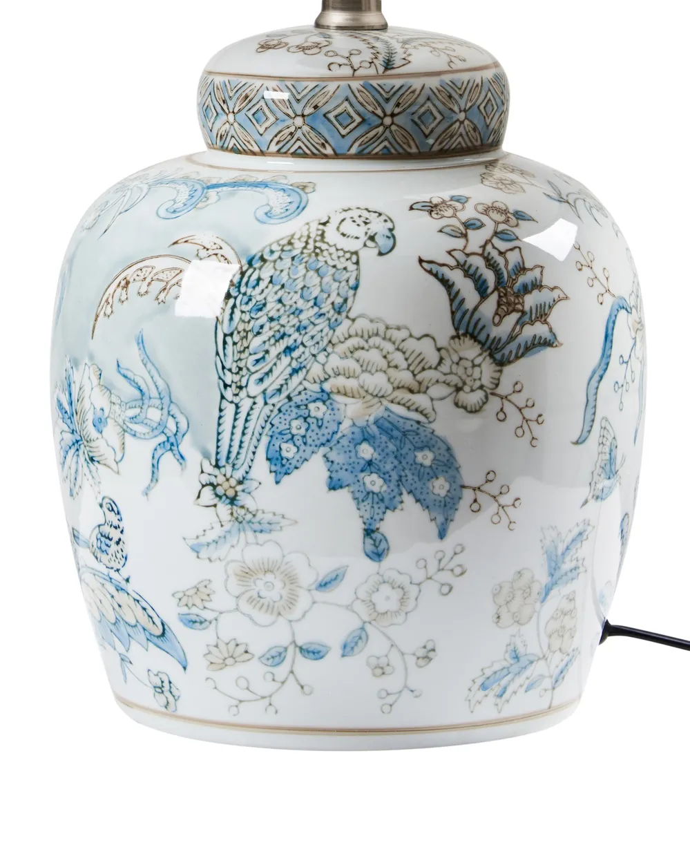 Tischlampe JAMAPA Porzellan Weiß / Blau_961370