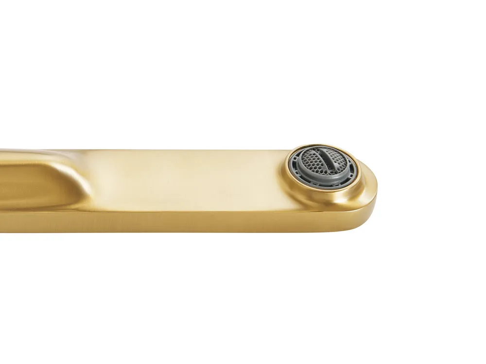 Wall Mounted Basin Mixer Tap CHUNGARA Brass Gold_995763