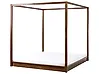 Himmelbett Holz HERLIERE 180 x 200 cm Dunkelbraun