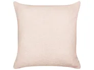 Dekokissen 2er Set LEUZEA 45 x 45 cm Bouclé Pastellrosa Ohne Muster_903367