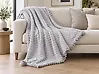 Kuscheldecke KAWERI 150 x 200 cm Hellgrau